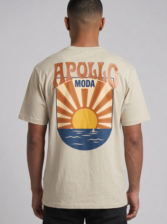 Camiseta gráfica pesada Horizon extragrande