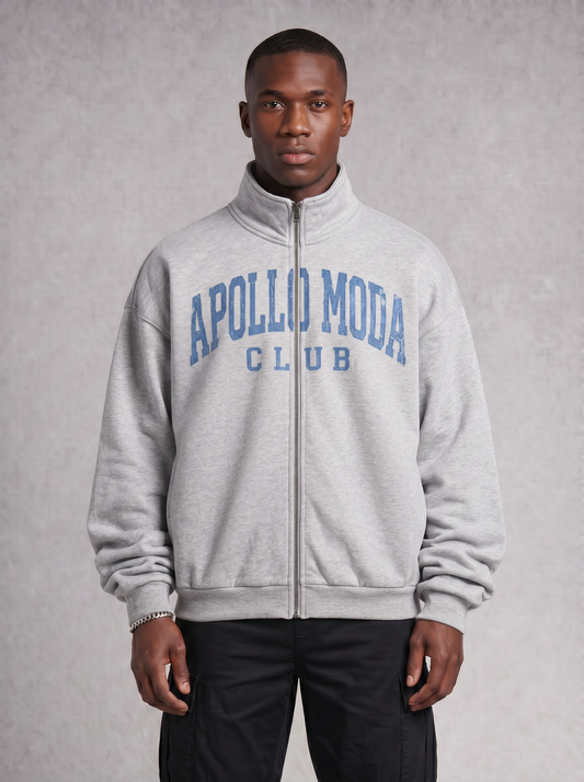 Sudadera oversize con cremallera completa Club Collegiate