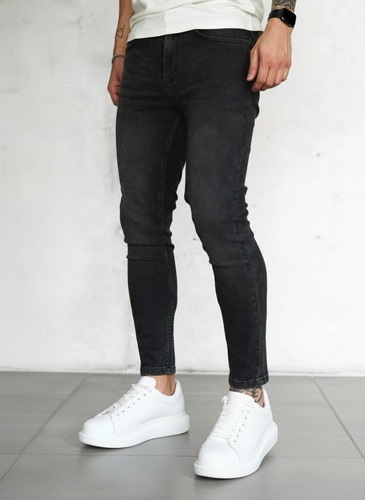 Men Slant Pocket Skinny Jeans
