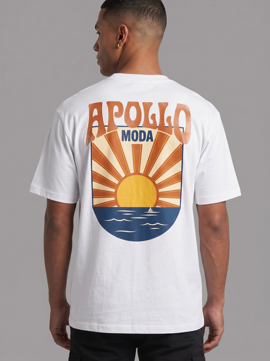 Camiseta gráfica pesada Horizon extragrande