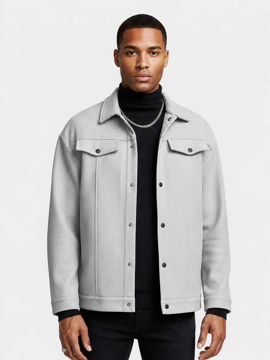 Men's Long Sleeve Loose Casual Overcoat
