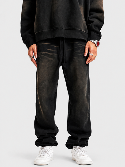Washed Sun-Faded Oversized Heavyweight Joggers