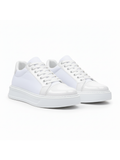 Titan Arctic all-white chunky sneaker by Apollo Moda, third angle