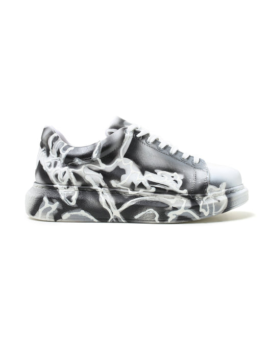Hand-Painted Customized Sneakers for Women by Apollo Moda | Genova Chaos