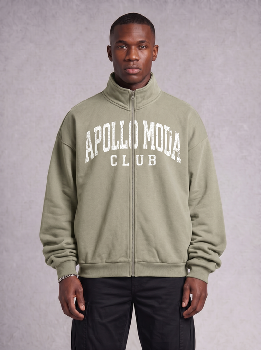 Sudadera oversize con cremallera completa Club Collegiate