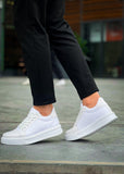 Titan Arctic white chunky casual sneaker by Apollo Moda, sixth angle