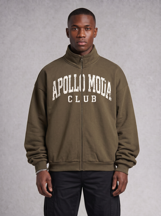 Sudadera oversize con cremallera completa Club Collegiate