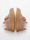 Torino Golden Hour knit casual sneaker in brown and beige by Apollo Moda, view 2
