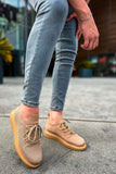 Torino Golden Hour knit casual sneaker in brown and beige by Apollo Moda, view 4