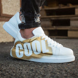 Hand-Painted Customized Sneakers for Men by Apollo Moda | Nestor COOL Gold