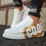 Hand-Painted Customized Sneakers for Men by Apollo Moda | Nestor COOL Gold