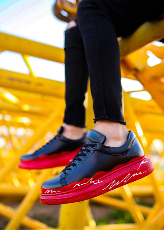 Hand-Painted Customized Sneakers for Men by Apollo Moda | Ember Fade