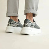 Low Top Casual Sneakers for Women by Apollo Moda | Santos Misty Serpent