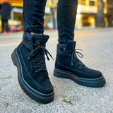 Casual Winter Boots for Men by Apollo Moda | Monaco All Black