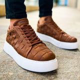 Casual Orthopedic Comfort Sneakers for Men by Apollo Moda | Zeus Earthy Weave