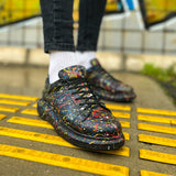 Hand-Painted Customized Sneakers for Men by Apollo Moda | Stardust Horizon