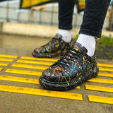 Hand-Painted Customized Sneakers for Men by Apollo Moda | Stardust Horizon