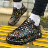 Hand-Painted Customized Sneakers for Men by Apollo Moda | Stardust Horizon