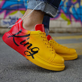 Hand-Painted Customized Sneakers for Men by Apollo Moda | Genova "King"