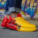 Hand-Painted Customized Sneakers for Men by Apollo Moda | Genova "King"