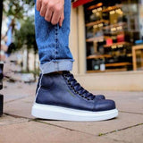 High Top Platform Sneakers for Men by Apollo | Kelly in Nautical Nobility