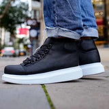 High Top Platform Sneakers for Men by Apollo | Kelly in Midnight Majesty