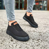 Low Top Knitted Casual Sneakers for Men by Apollo Moda | Kotor Midnight Craftsmanship