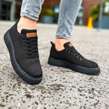 Low Top Knitted Casual Sneakers for Men by Apollo Moda | Kotor Midnight Craftsmanship