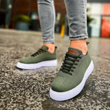 Low Top Knitted Casual Sneakers for Men by Apollo Moda | Kotor Emerald Breeze