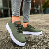 Low Top Knitted Casual Sneakers for Men by Apollo Moda | Kotor Emerald Breeze