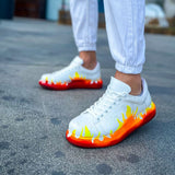 Hand-Painted Customized Sneakers for Women by Apollo Moda | Kinetic VibeI Fusion Pulse