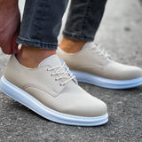 Men's Lazio Cream White Elegance