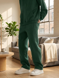 Fleece Oversized Green Sweatpants