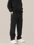 Fleece Oversized Black Sweatpants
