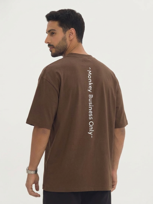 'Monkey Business Only' Oversized T-shirt