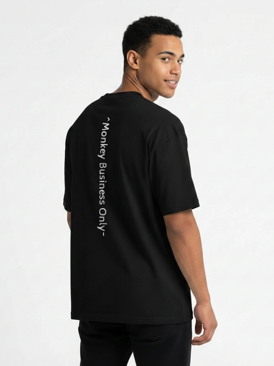 'Monkey Business Only' Oversized T-shirt