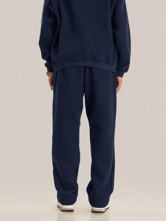 Fleece Oversized Navy Sweatpants