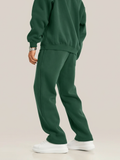 Fleece Oversized Green Sweatpants