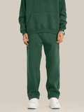 Fleece Oversized Green Sweatpants