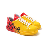 Hand-Painted Customized Sneakers for Men by Apollo Moda | Genova "King"