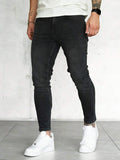 Men Slant Pocket Skinny Jeans