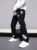 Men's Cross Pattern Jeans