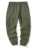 Men's Cargo Trousers With Slanted Pockets