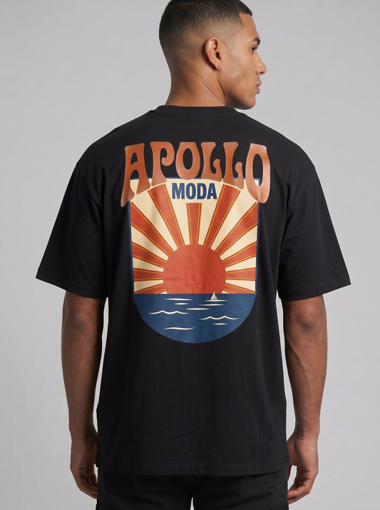 Camiseta gráfica pesada Horizon extragrande