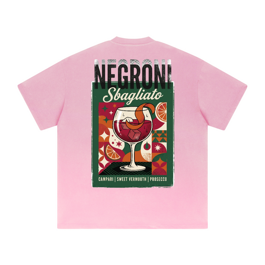 Camiseta gráfica pesada Negroni Sbagliato extragrande