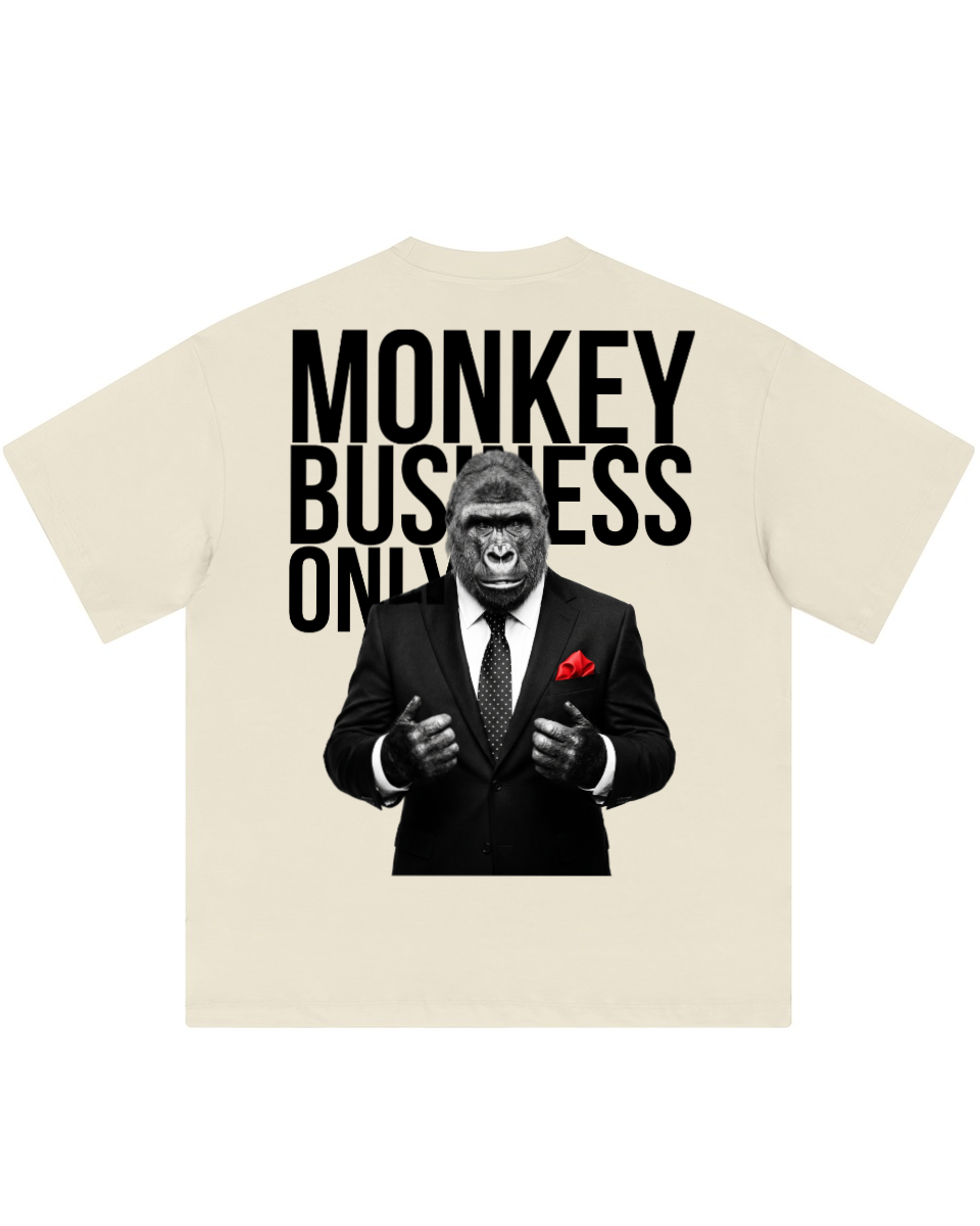 Monkey Business Only Oversized Graphic Tee