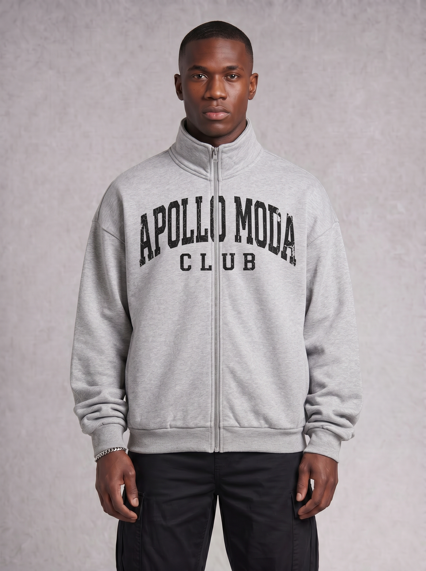 Club Collegiate Oversized Full-Zip Sweatshirt