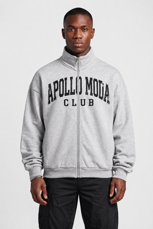 Club Collegiate Oversized Full-Zip Sweatshirt