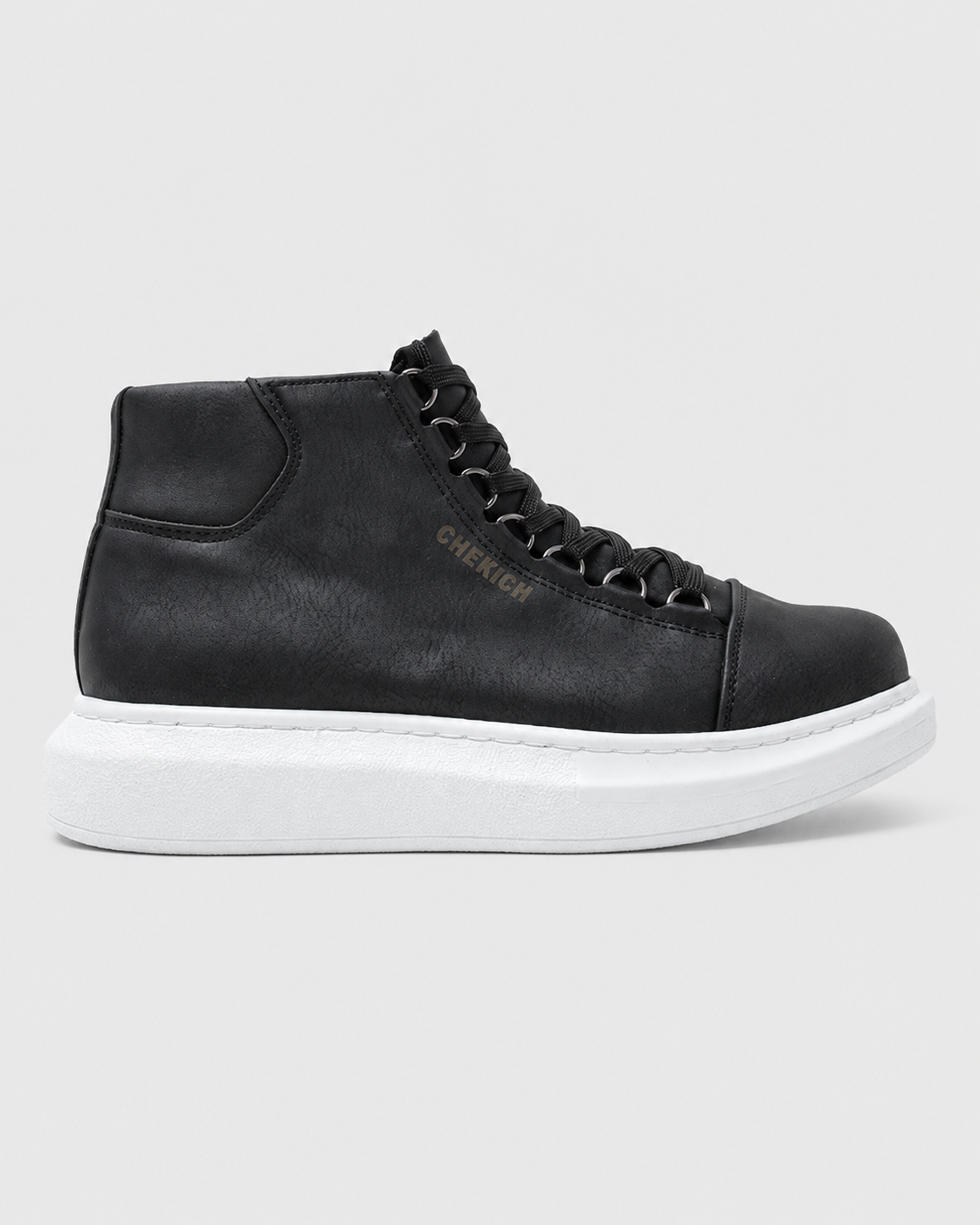 Kelly Midnight Majesty high-top boot in black by Apollo Moda