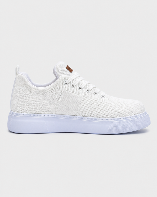Kotor Pure Serenity knit casual sneaker in white by Apollo Moda